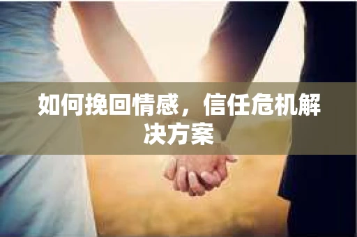 如何挽回情感，信任危机解决方案
