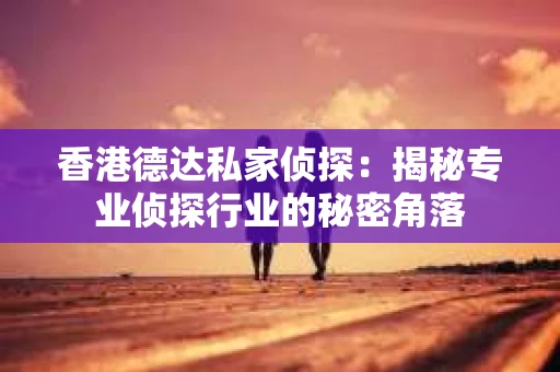香港德达私家侦探：揭秘专业侦探行业的秘密角落